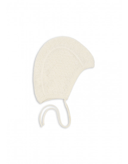 Venti Knit Hat Antique White 6-9M