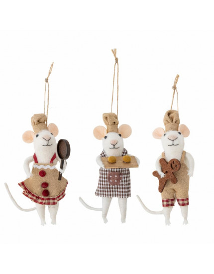 Peo Ornament Brown Set One Size