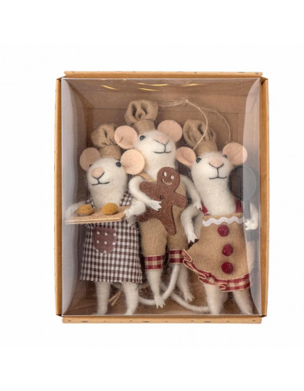 Peo Ornament Brown Set 2