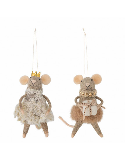 Peo Ornament Brown Set One Size