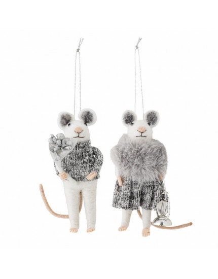 Peo Ornament Grey Set One Size