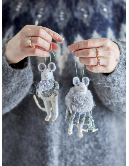 Peo Ornament Grey Set 4