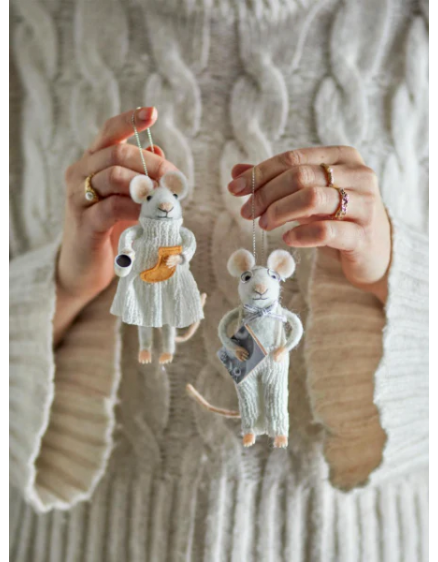 Peo Ornament White Set 3