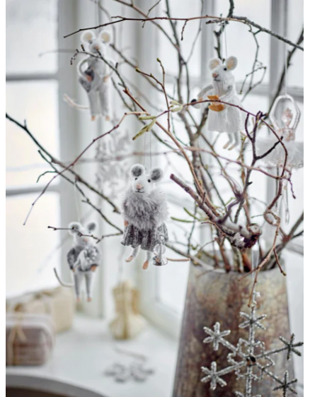Peo Ornament White Set 2