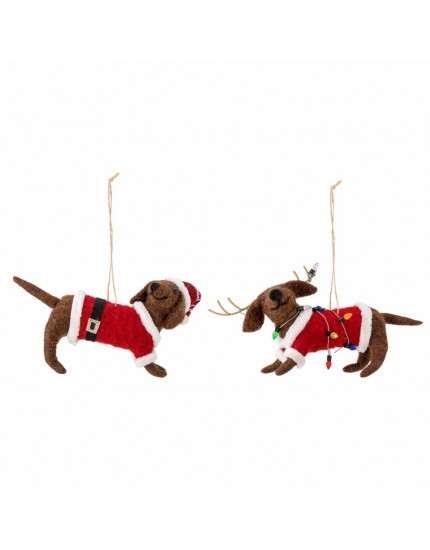 Monty Ornament Brown Set One Size