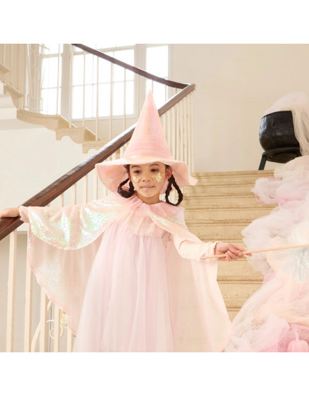Pink Sequin Witch Hat 4