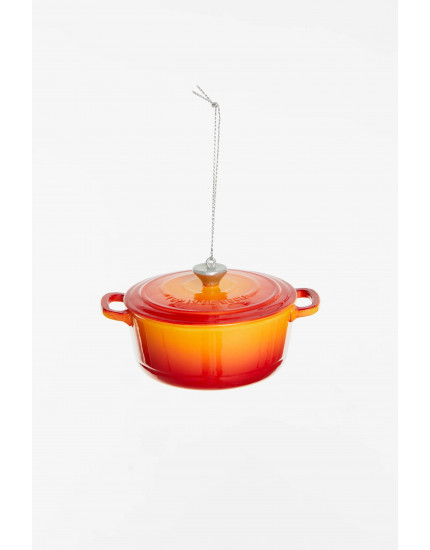 Cast Iron Pan Orange Ornament One Size