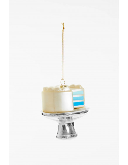 Gender Reveal Cake Blue Ornament 4