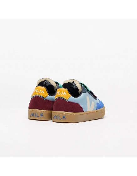 V-90 Leather Veja X Milk Steel Pierre 3