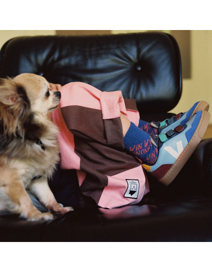 V-90 Leather Veja X Milk Steel Pierre 2