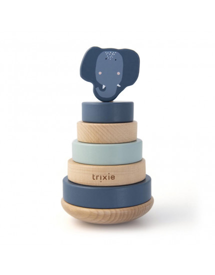 Wooden stacking toy Mrs. Elephant One Size