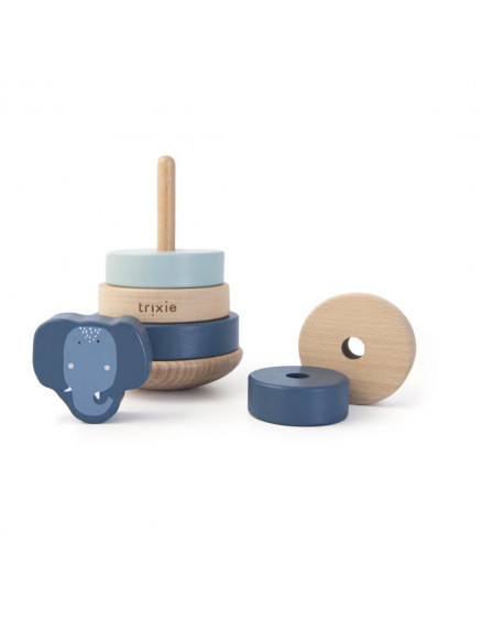 Wooden stacking toy Mrs. Elephant 4