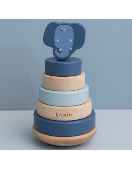 Wooden stacking toy Mrs. Elephant 3