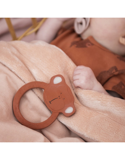 Natural rubber round teether Mr.Monkey 2