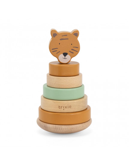 Wooden stacking toy Mr. Tiger One Size