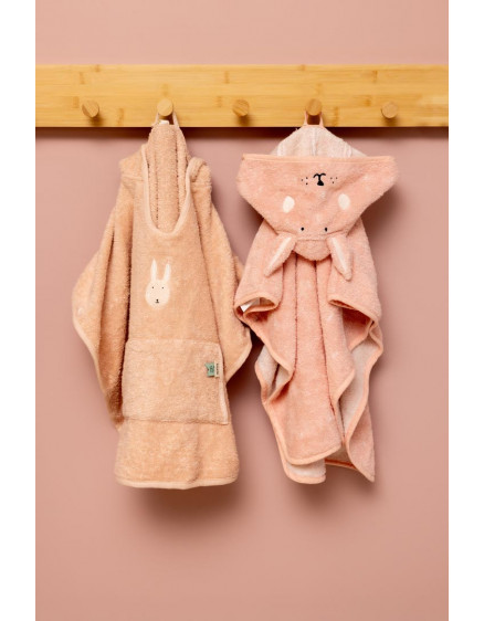 Hooded towel 75x75cm Mrs.Rabbit  2