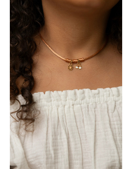Make Your Necklace Rusted 2 Charm One Size