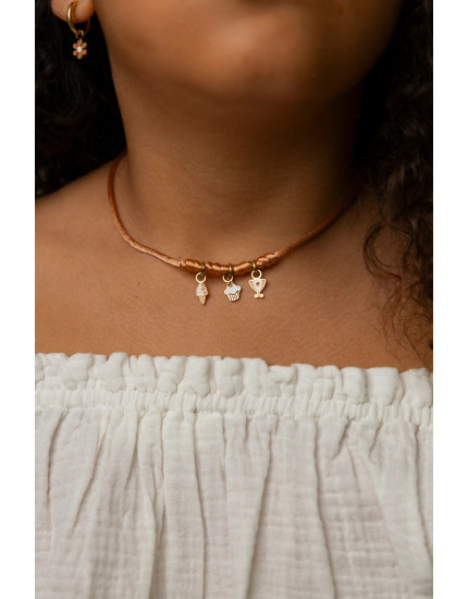 Make Your Necklace Rusted 3 Charm One Size