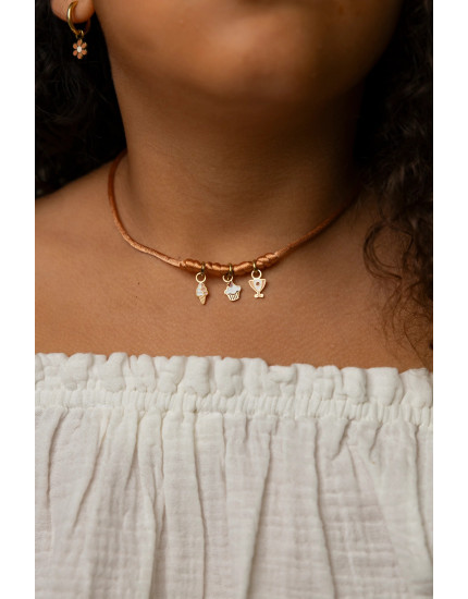 Make Your Necklace Rusted 3 Charm One Size