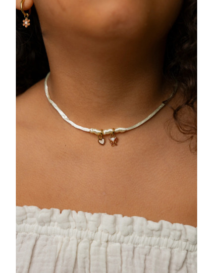 Make Your Necklace Vanilla 2 Charm One Size