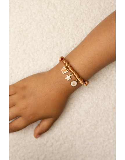 Make Your Bracelet Rusted 3 Charm One Size