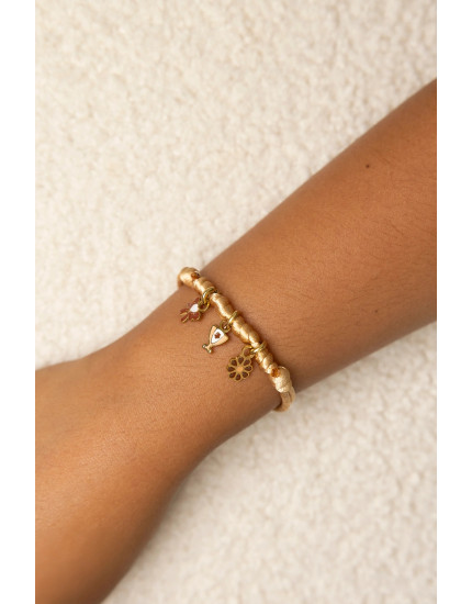 Браслет Soft Peach 3 Charm