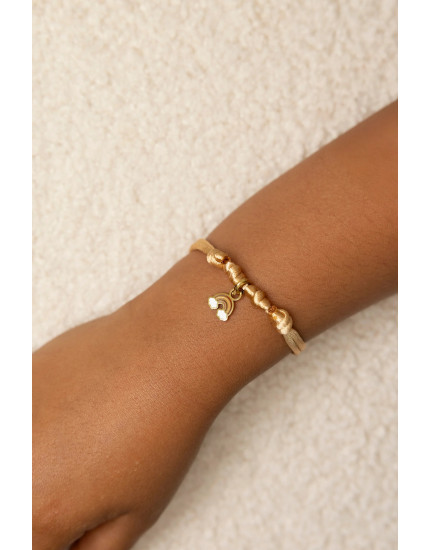 Make Your Bracelet Soft Peach 1 Charm One Size