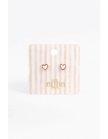Studs Earrings Duo Heart 2