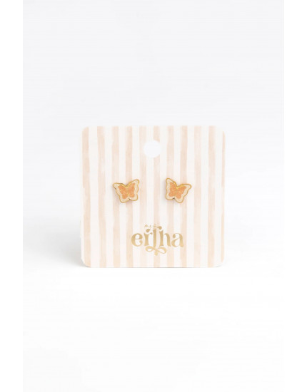 Studs Earrings Glitter Butterfly One Size