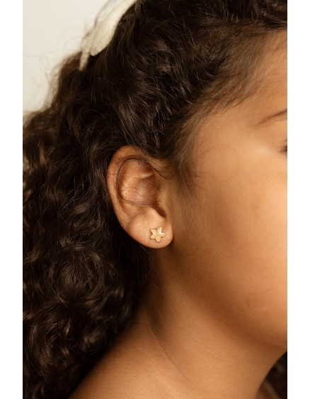 Studs Earrings Golden Flora 2