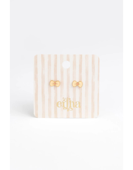 Studs Earrings Little Bowtie One Size