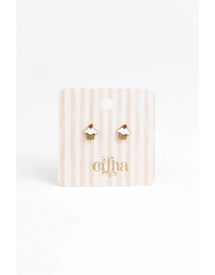 Studs Earrings Love Muffin One Size
