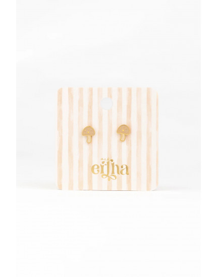 Studs Earrings Shroomy Love One Size