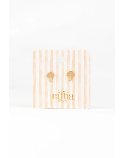 Studs Earrings Shroomy Love One Size