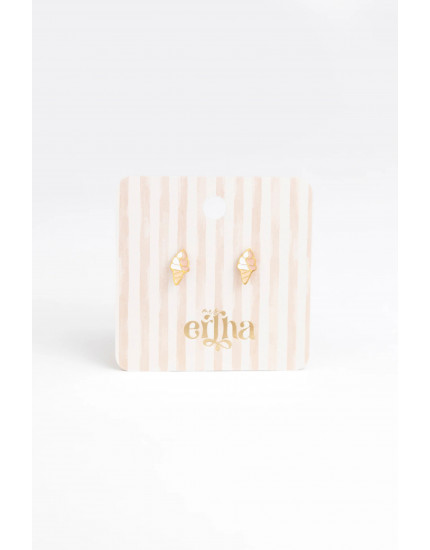 Studs Earrings Sweet Icecream One Size