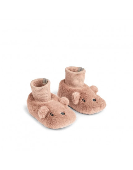 Beth Bear Plush Slipper Pale Tuscany