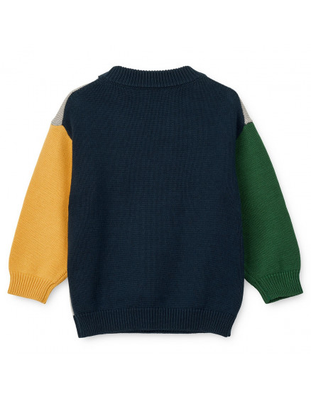 Orlane Embroidery Knit Jumper Panda Navy 3