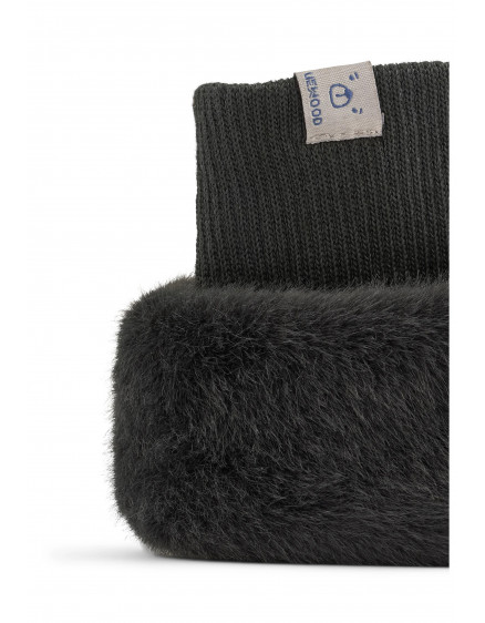 Beth Penguin Plush Slippers Dark Grey 5