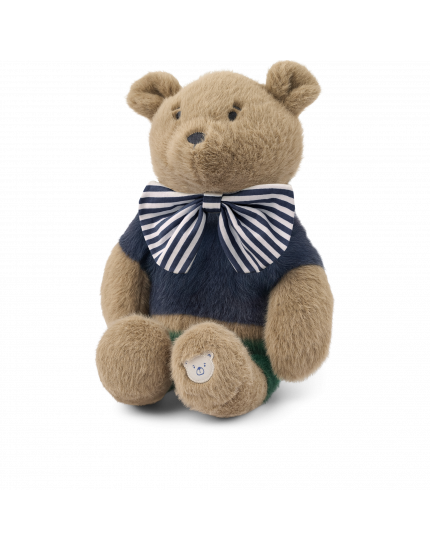 Hubert Bear Celebration Teddy Blue Stripe