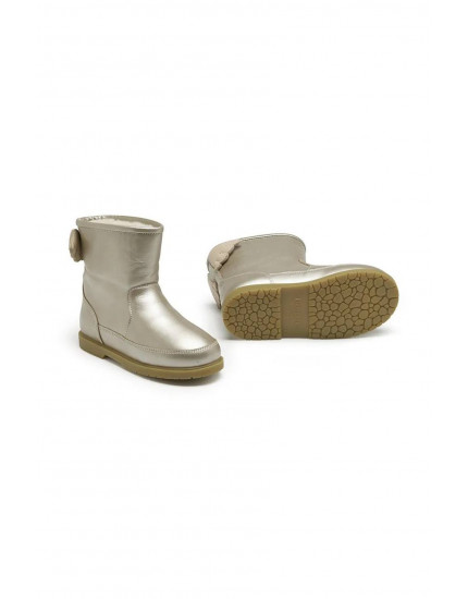 Angela Boots Wings Silver Metallic