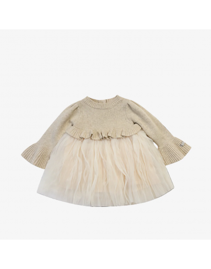 Paulien Dress Biscotti Melange