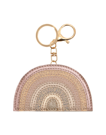 Pink Rainbow Keyring One Size