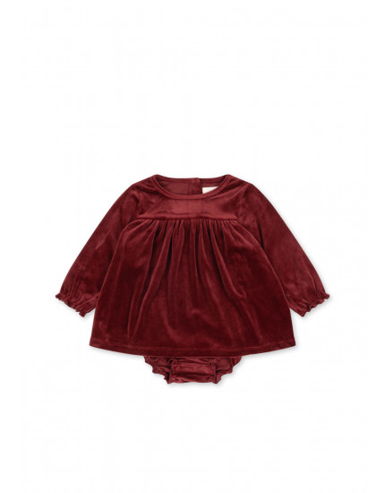 Jingle Romper Dress Red Dahlia