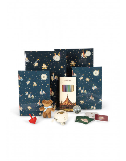 Chistmas Calendar With 24 Gifts Blue