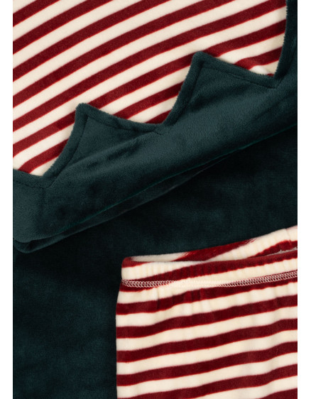 Christmas Elf Costume Red Dahlia Stripe 2