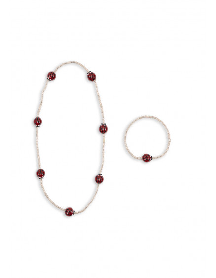 Ladybug Necklace & Bracelet Set 3