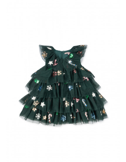Yvonne Christmas Dress Hunter Green 18M