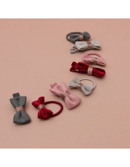 Christmas Velvet Bow Mini Ponis 5