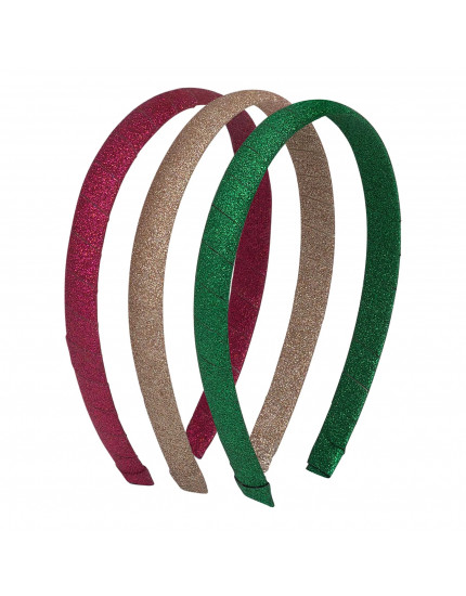 Christmas Glitter Medium Alice Bands One Size
