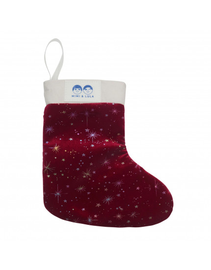 Filled Stocking Burgundy One Size